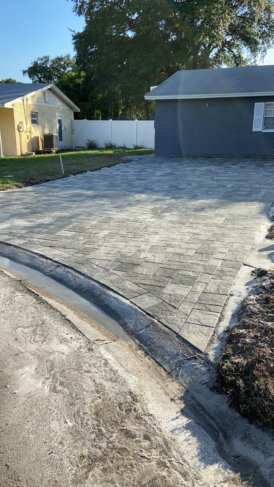 New paver installation